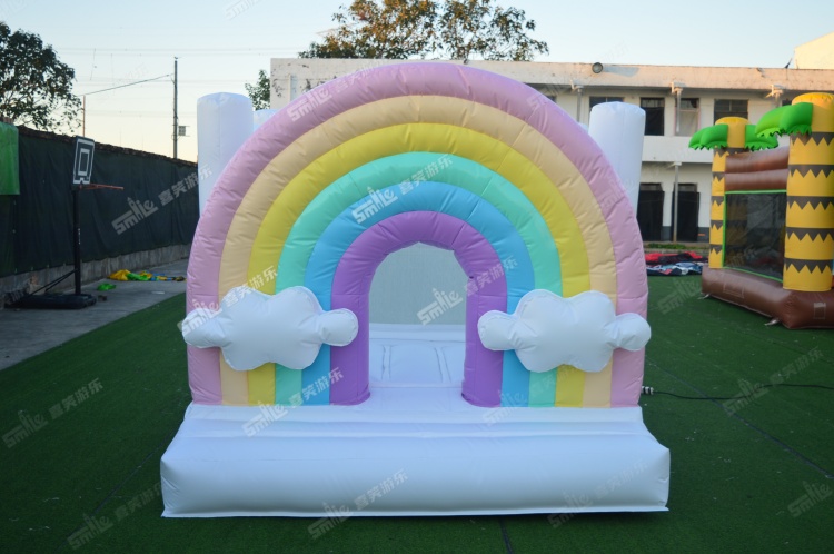 YKB009 Rainbow Wedding Bouncy Castle