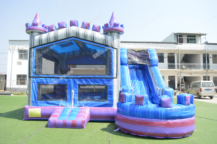 YKC099 Marble Blue Inflatable Combo