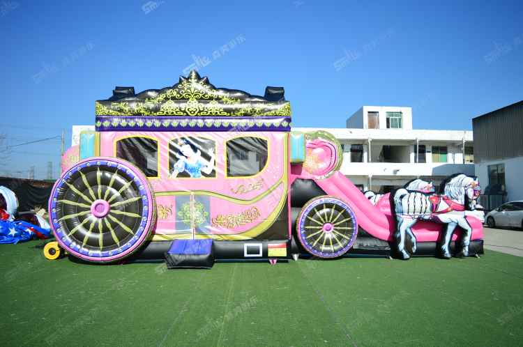 YKC122 Princess Carriage Bouncy Combo