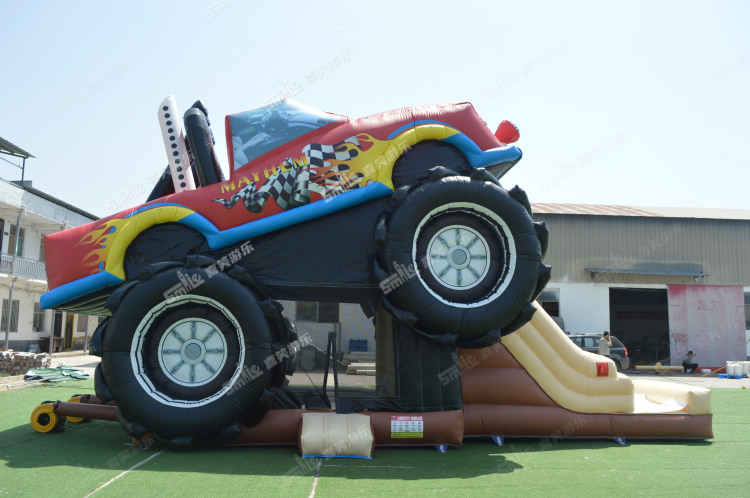 YKC203 Monster Truck Inflatable Combo