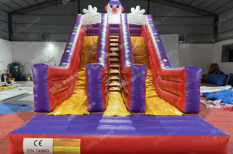 YKH009 Clown Inflatable Slide