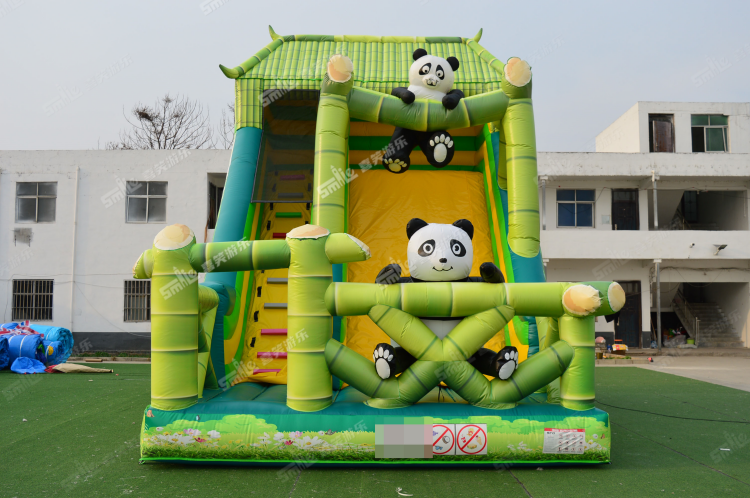 YKH011 Panda Inflatable Slide