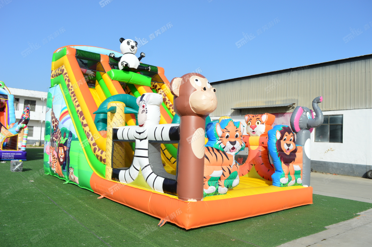 YKH018 Animal Inflatable Slide