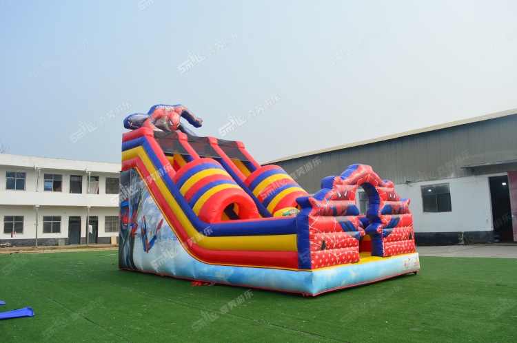 YKH030 Spiderman Inflatable Slide