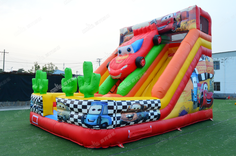 YKH031 Mcqueen Warrior Inflatable Slide