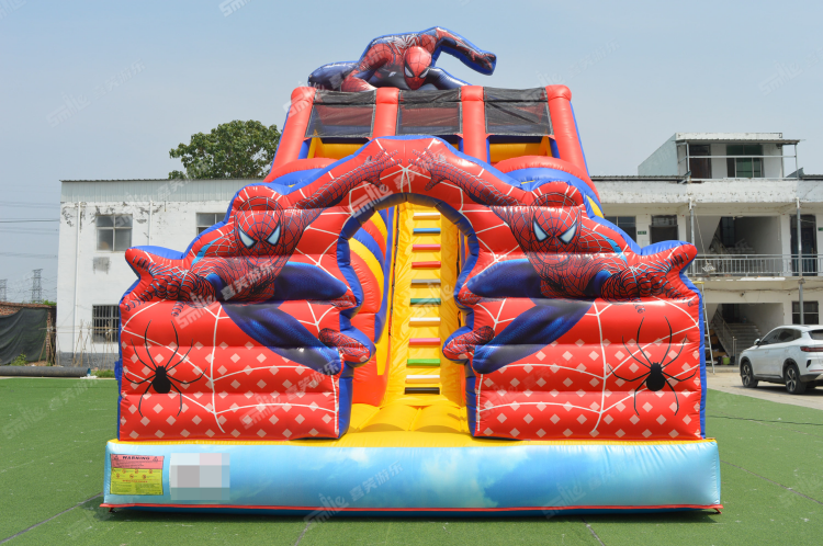 YKH034 Spiderman Inflatable Slide