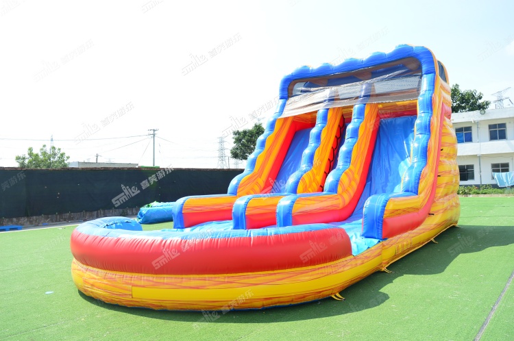 YKW003 Double Lane Waterslide Inflatable