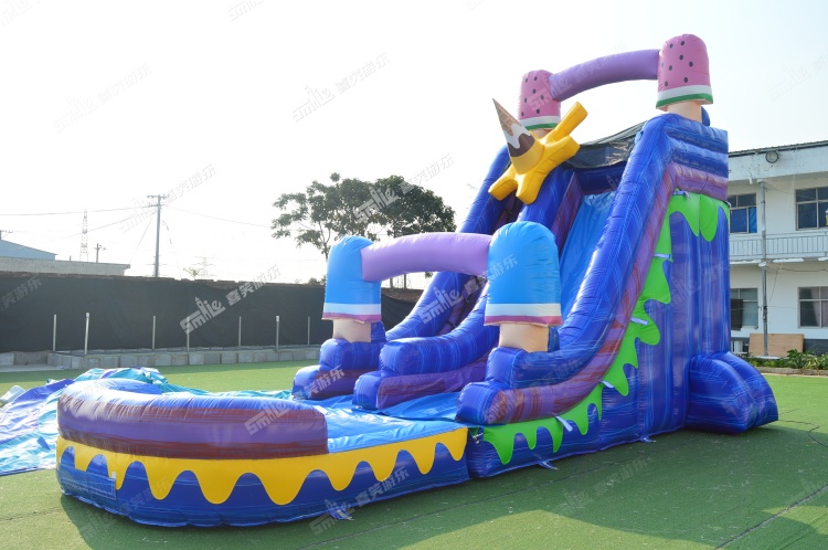 YKW013 Icecream Inflatable Water Slide