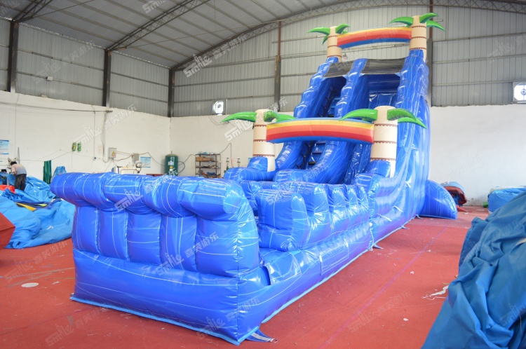 YKW019 Tropical Waterslide Inflatable