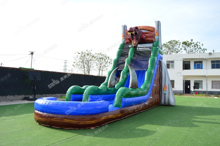 YKW022 Dinosaur Inflatable Waterslide