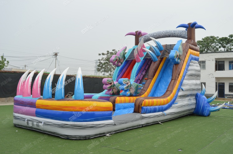 YKW024 Dinosaur Water Slide Inflatable