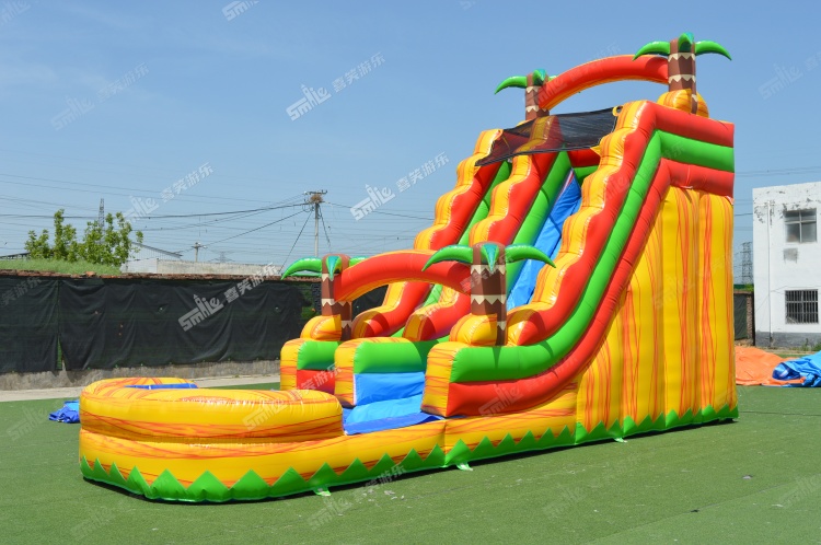 YKW031 Tropical Waterslide Inflatable