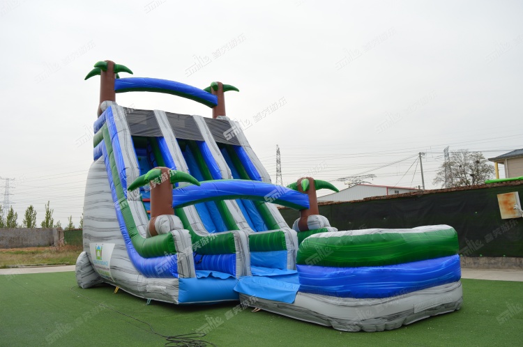 YKW042 Marble Water Slide Inflatable