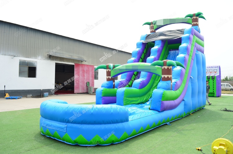 YKW045 Tropical Inflatable Waterslide