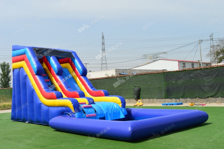 YKW048 Colorful Inflatable Water Slide