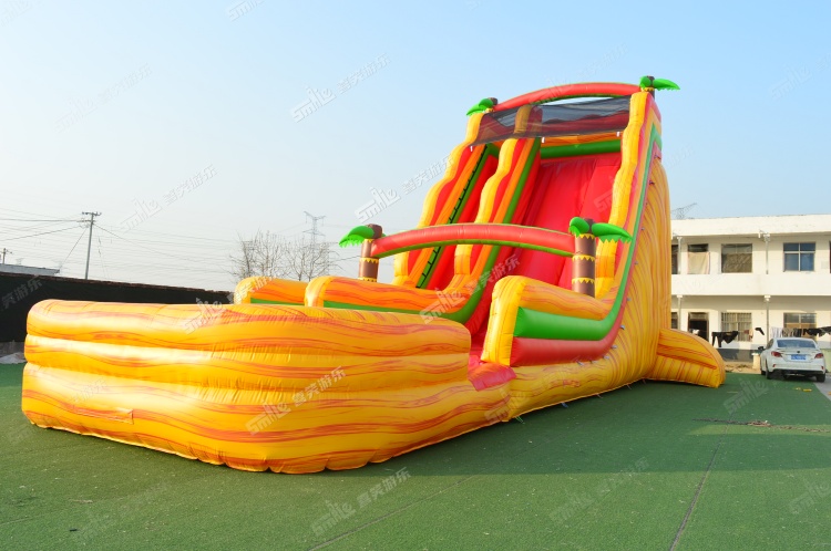 YKW055 Marble YelloW Water Slide Inflatable