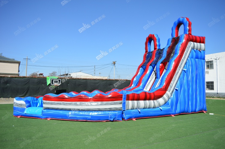 YKW059 Double Lane Water Slide Inflatable