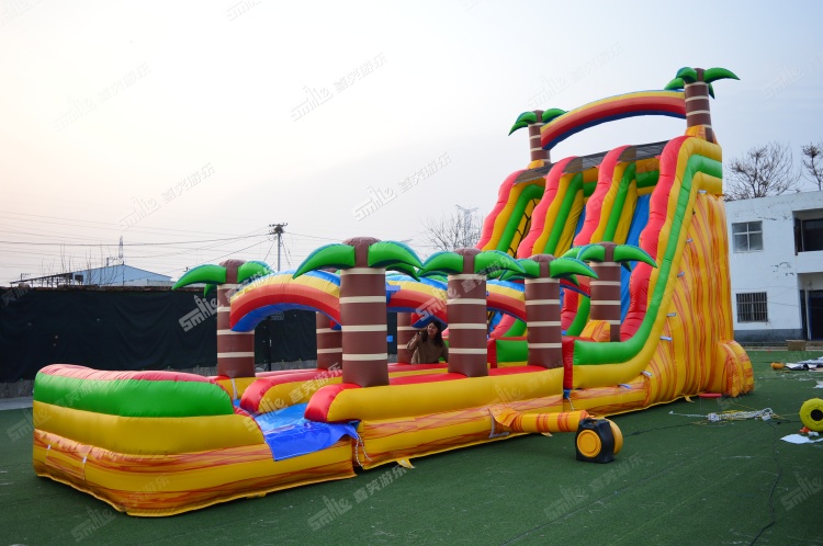 YKW065 Double Lane Inflatable Slide