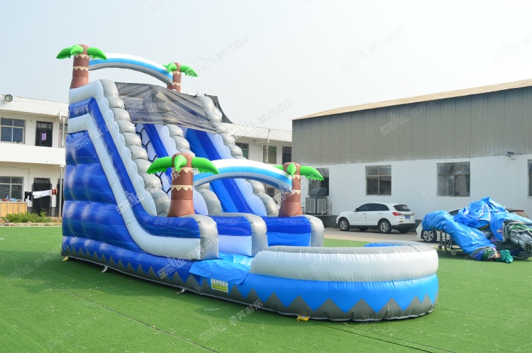 YKW066 Tropical Inflatable Water Slide