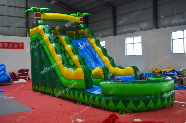 YKW068 Tropical Waterslide Inflatable