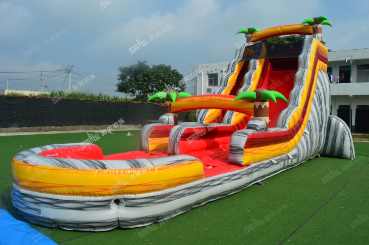 YKW072 Tropical Waterslide Inflatable