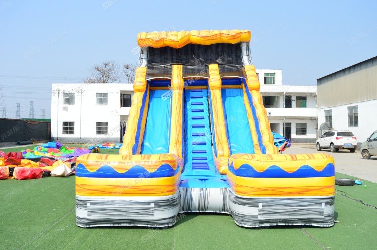 YKW073 Dual Lane Water Slide Inflatable