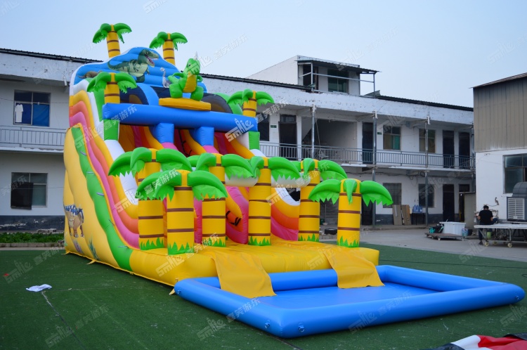 YKW078 Dinosaur Water Slide Inflatable