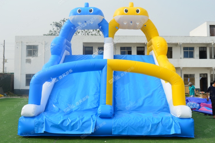 YKW080 Shark Head Inflatable Waterslide