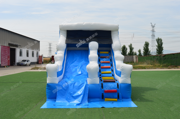 YKW089 Blue Wave Water Slide Inflatable