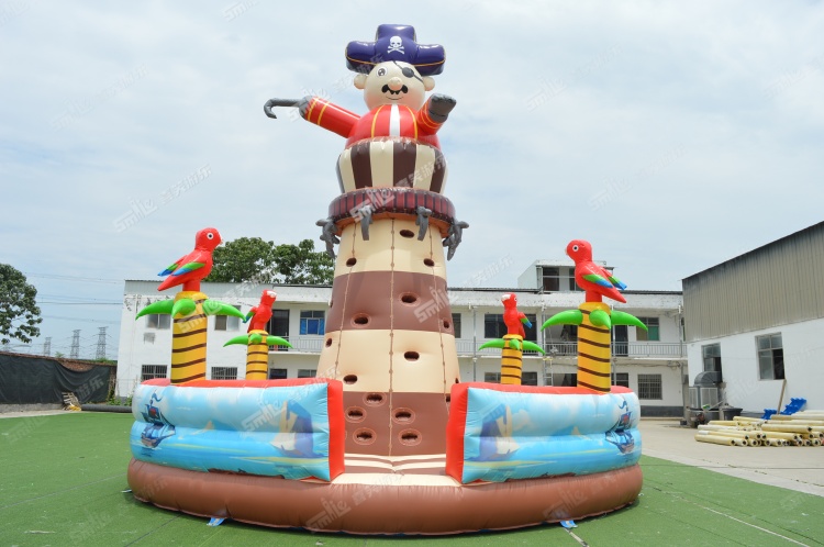 YKG054 Inflatable Pirate Climbing Wall