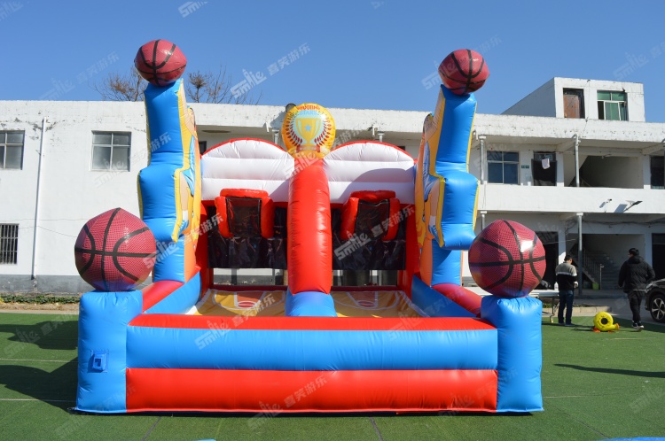 YKG105 Inflatable 2 In 1 Basketball Shooting Game